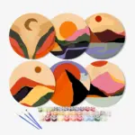 CD015-13-2 The Mountains Minimalist Placemats - Paint by Numbers