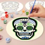 CD018-2-4 The Skull Placemats - Paint by Numbers