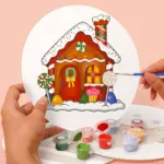 Christmas House Placemats - Paint by Numbers