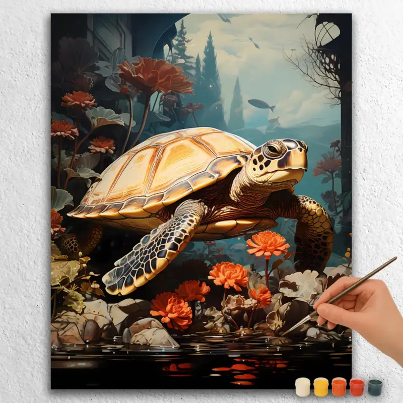 California-13570 Turtle in Californian Sea