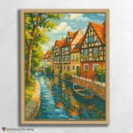 Canal_View_in_Historic_Town_float-diamond-painting-paintingscart Canal_View_in_Historic_Town