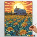 Cartoon-Style-Farm-20664 Beautiful House in Farm