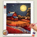 Cartoon-Style_Farm_15659_base-diamond-painting-paintingscart House in Beautiful Fields
