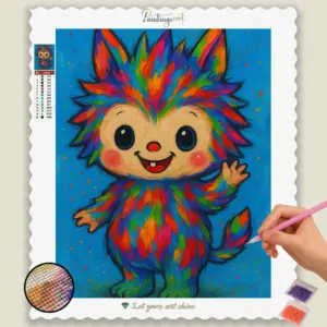 Colorful_Cartoon_Labubu doll