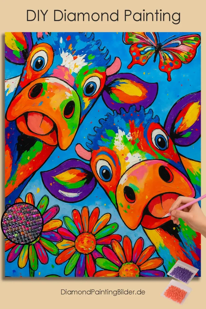 Colorful_Cows_and_Vibrant_Butterfly