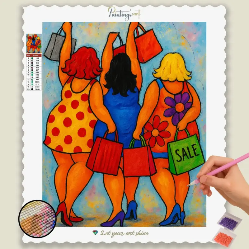 Colorful_Shopping_Day_with_Friends_base-diamond-painting-paintingscart Colorful_Shopping_Day_with_Friends