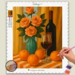 Coral_Roses_and_Wine_Still_Life
