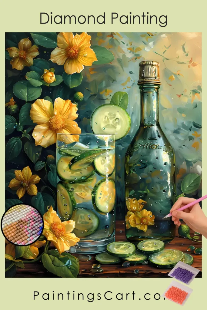 Cucumber and Flowers