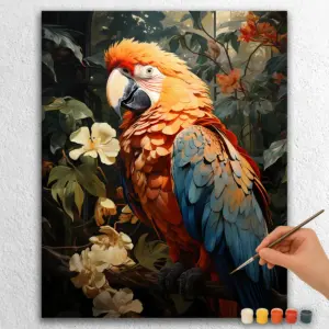 Cute Parrot in Jungle