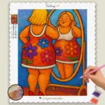 Cute_Curvy_Lady Looking in the mirror