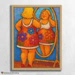 Cute_Curvy_Lady Looking in the mirror