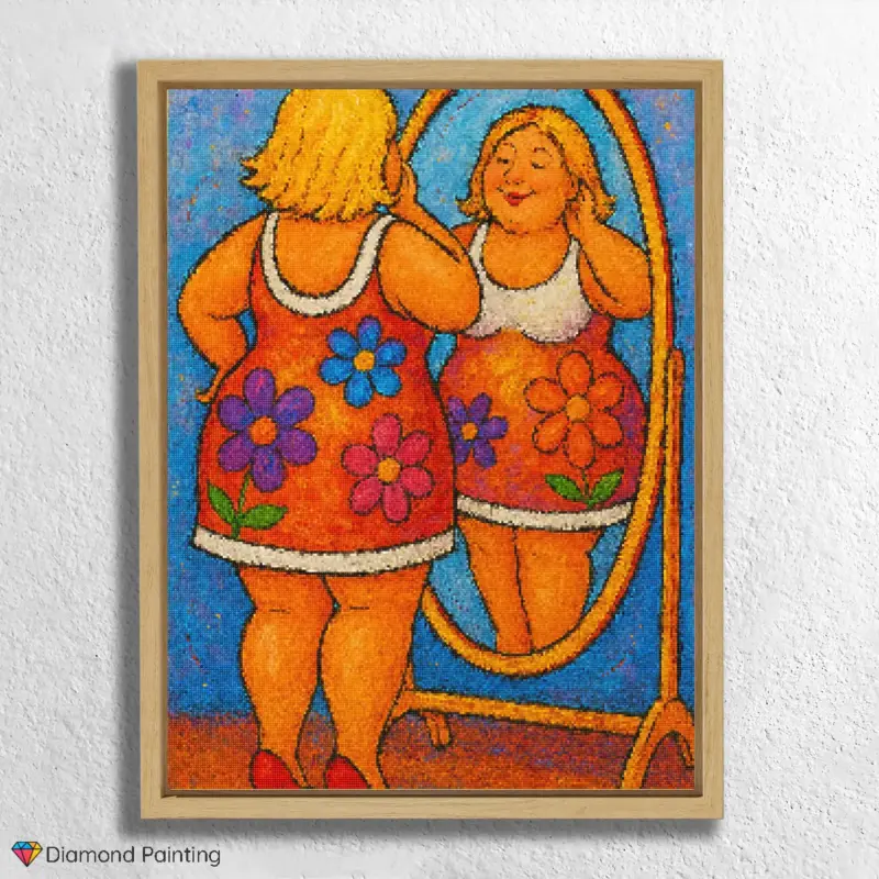 Cute_Curvy_Lady Looking in the mirror