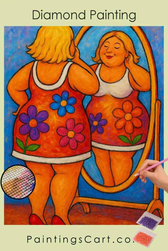 Cute_Curvy_Lady Looking in the mirror