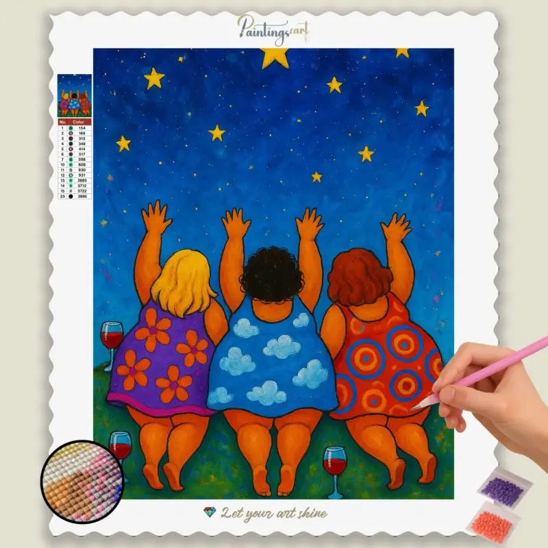 Cute_Curvy_Ladies_ in starry night