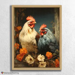 Cute Cock and Hen
