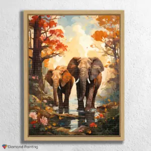 Two Cute Elephants