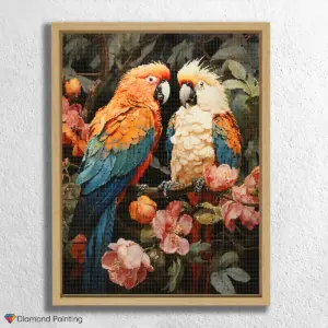 Cute Parrot Couple