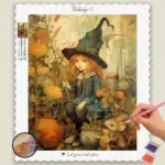 Cute_Witches_Diamond_Paintings_PCART7_base-diamond-painting-paintingscart Cute witch with black hat