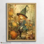 Cute_Witches_Diamond_Paintings_PCART7_float-diamond-painting-paintingscart Cute witch with black hat