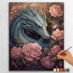 Dark-Fantasy-Dragons-151125 Dark Fantasy Dragon with Flowers