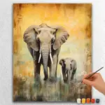 Elephants-171286 Baby Elephant with Mother