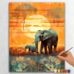 Elephant with Baby