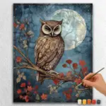 Enchanted Moon and Owl