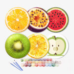 Exotic-fruits-Placemats-paint-by-numbers-3-2 Exotic Fruits Placemats (6 Pieces) - Paint by number