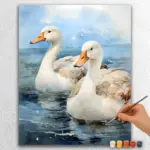 Fall-Wildfire-11355 Majestic Swan Couple