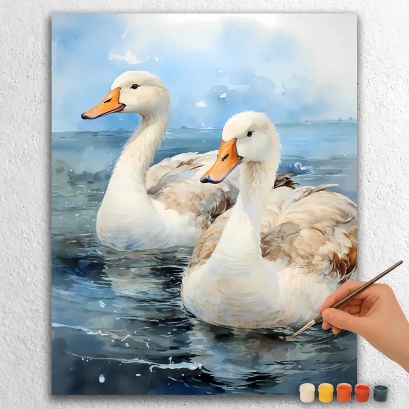 Fall-Wildfire-11355 Majestic Swan Couple