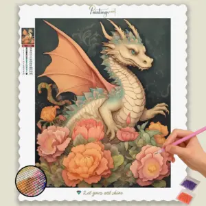 Cute Floral Dragon