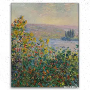 Flower Beds at Vétheuil (1881)