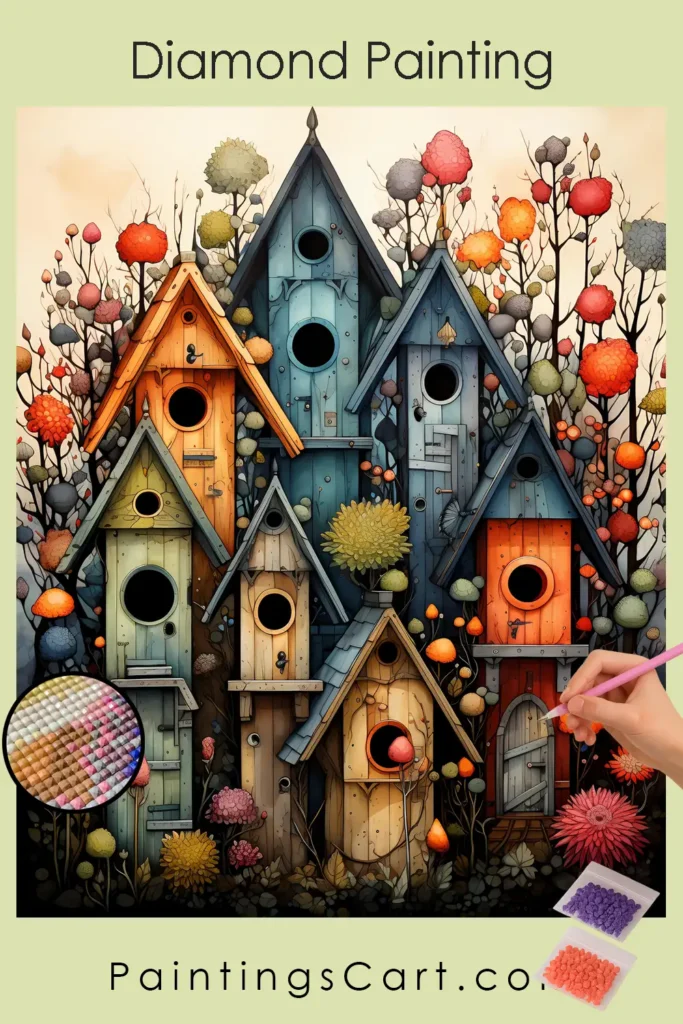 Colorful Houses in Spring