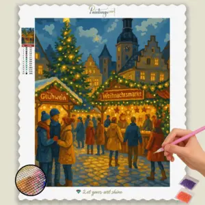 German_Weihnachtsmarkt_at_Dusk