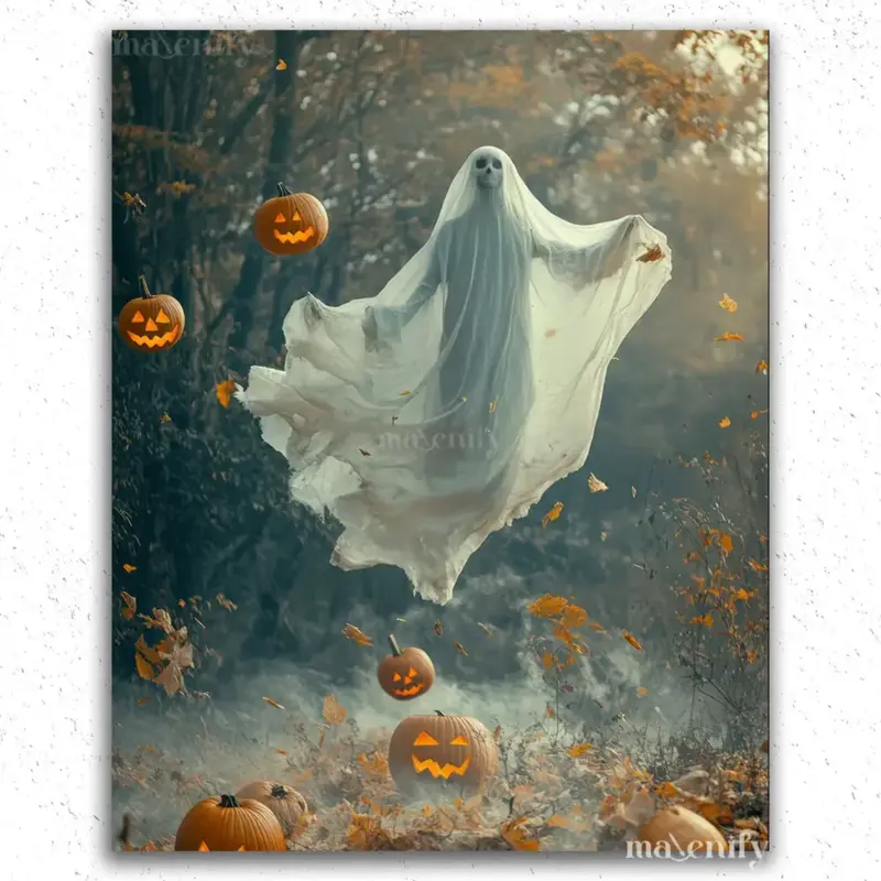 Halloween-Diamond-Painting-Paint-by-Numbers-HALLPBN-2 The Ghost