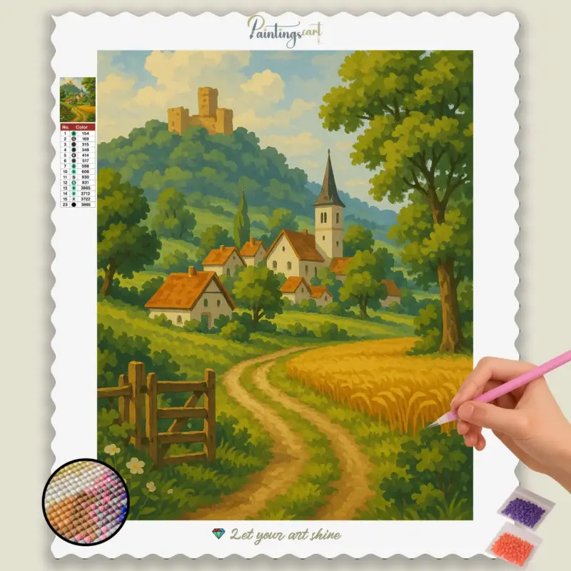 Idyllic_Village_by_the_Castle_base-diamond-painting-paintingscart Idyllic_Village_by_the_Castle