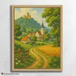 Idyllic_Village_by_the_Castle_float-diamond-painting-paintingscart Idyllic_Village_by_the_Castle