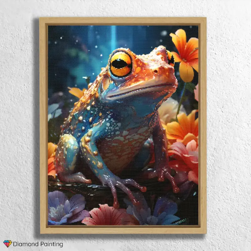 Colorful Frog Show thinking Here's the SEO-optimized content for "Colorful Frog": Produktname Bunter Frosch English Translation: Colorful Frog Produktbeschreibung Tauchen Sie ein in die lebendige Welt der Natur mit unserem fröhlichen Diamond Painting "Bunter Frosch"! Dieses bezaubernde Motiv fängt die schillernde Schönheit eines