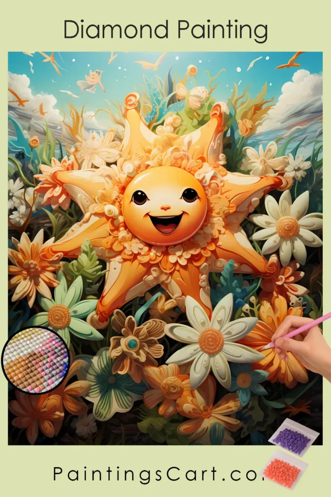 Happy Starfish in the Sea