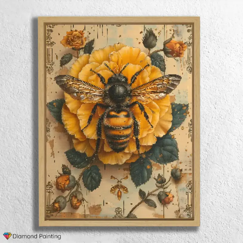 Bee on Yellow Flower