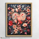 Kawaii_Valentines_Day_272745_float-diamond-painting-paintingscart Heart and Flowers Kawaii