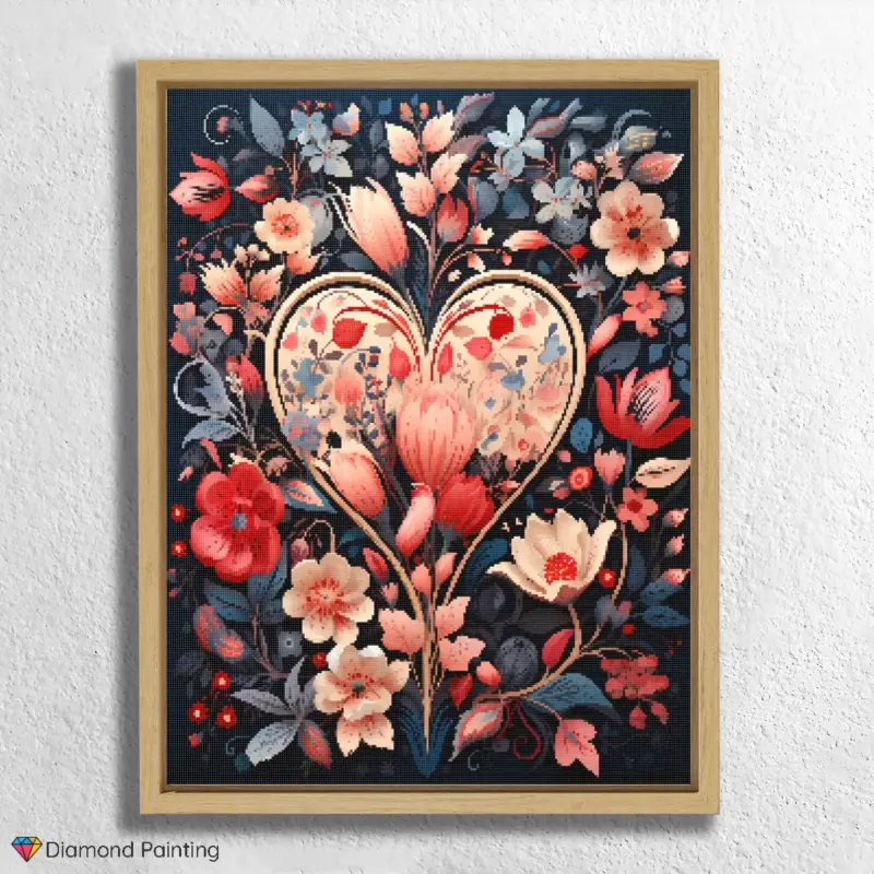 Heart and Flowers Kawaii