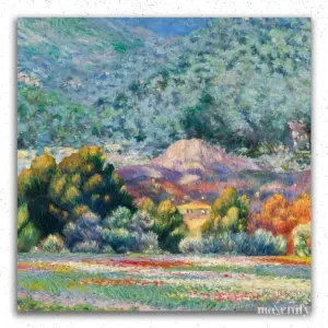 Colorful Fields and Mountains