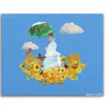 Flying with Sunflowers Claude Monet