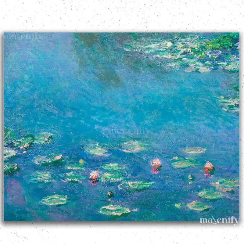 Monet-84 Flowers in Water - Claude Monet