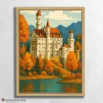 Neuschwanstein_Castle_in_Autumn_Glow_float-diamond-painting-paintingscart Neuschwanstein_Castle_in_Autumn_Glow