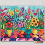 Paint-By-Numbers-DIamond-Painting-HORPN-54 Colors of Flowers