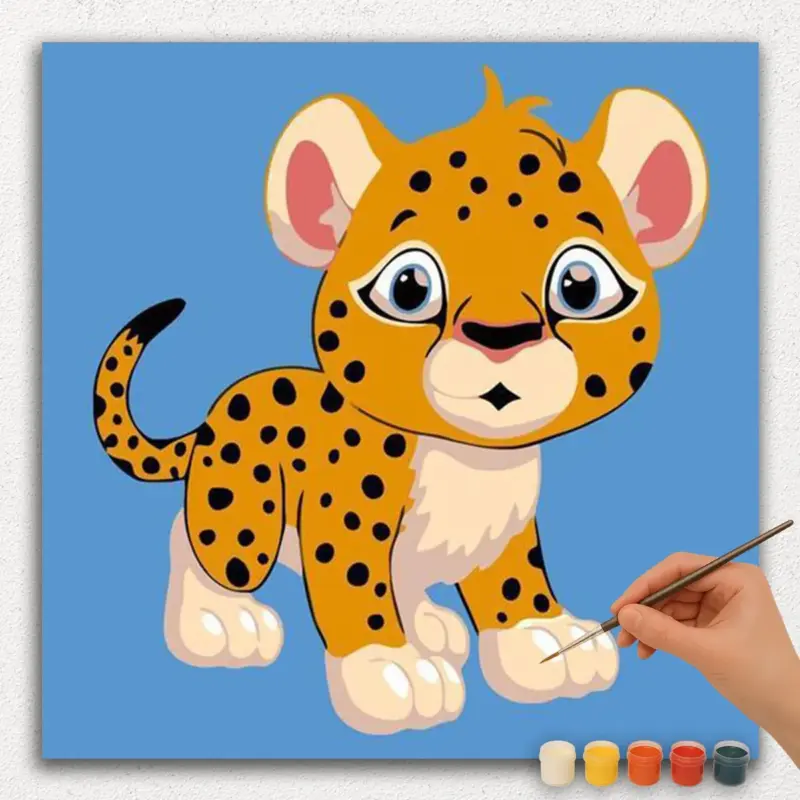 Paint-By-Numbers-DIamond-Painting-Square-jp-6 Cute Tiger