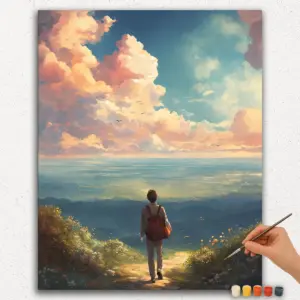 Look at the Sky - Paint by Numbers Paint By Numbers - DIamond Painting Ver 1