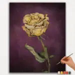 The Golden Rose - Paint by Numbers